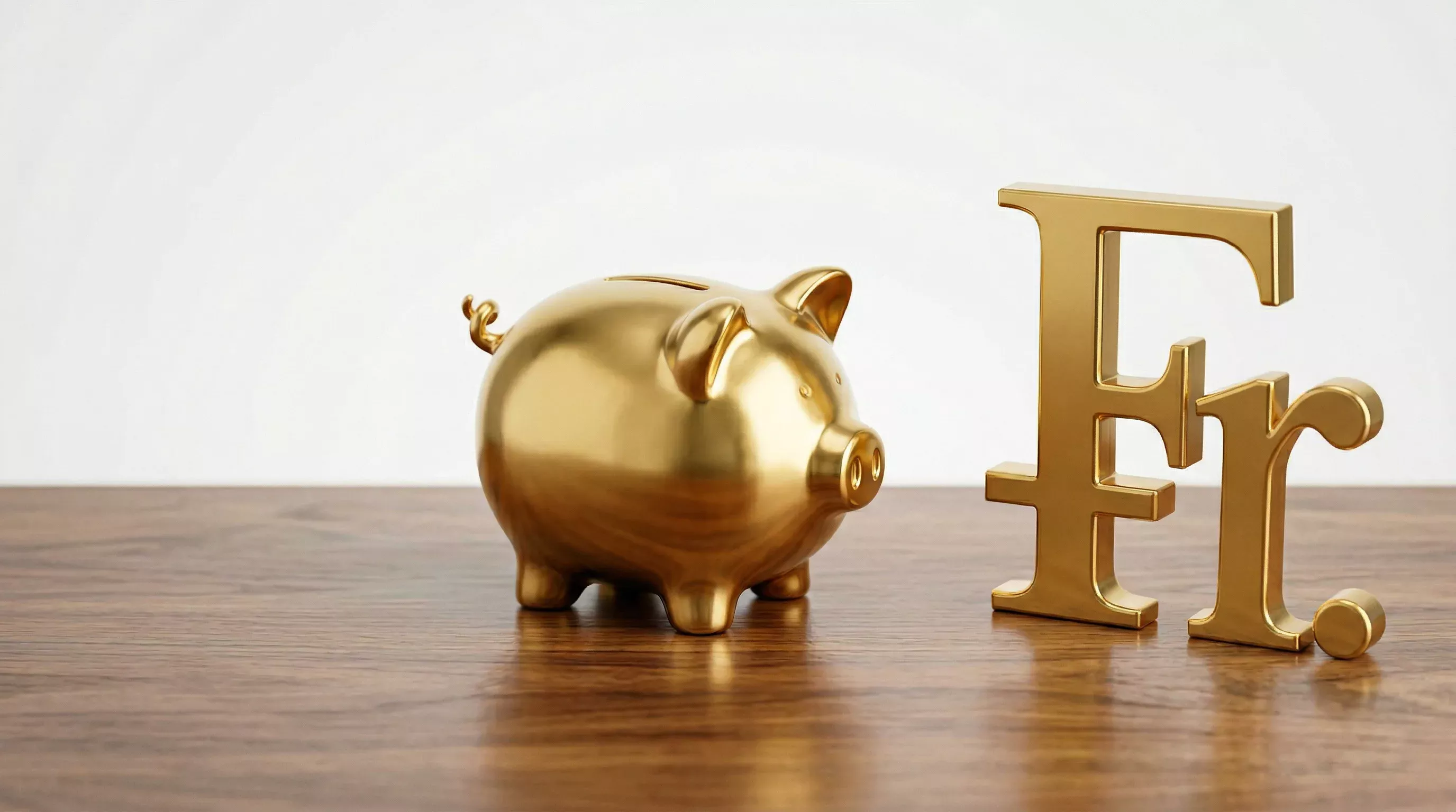 Symbolische Darstellung eines hohen Geldbetrags mit Schweizer Franken-Zeichen