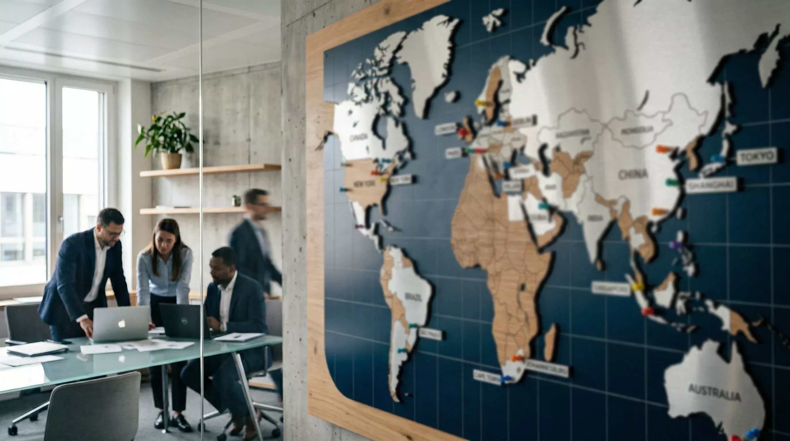 Weltkarte mit verschiedenen Buchmacher-Standorten und Schweizer Flagge